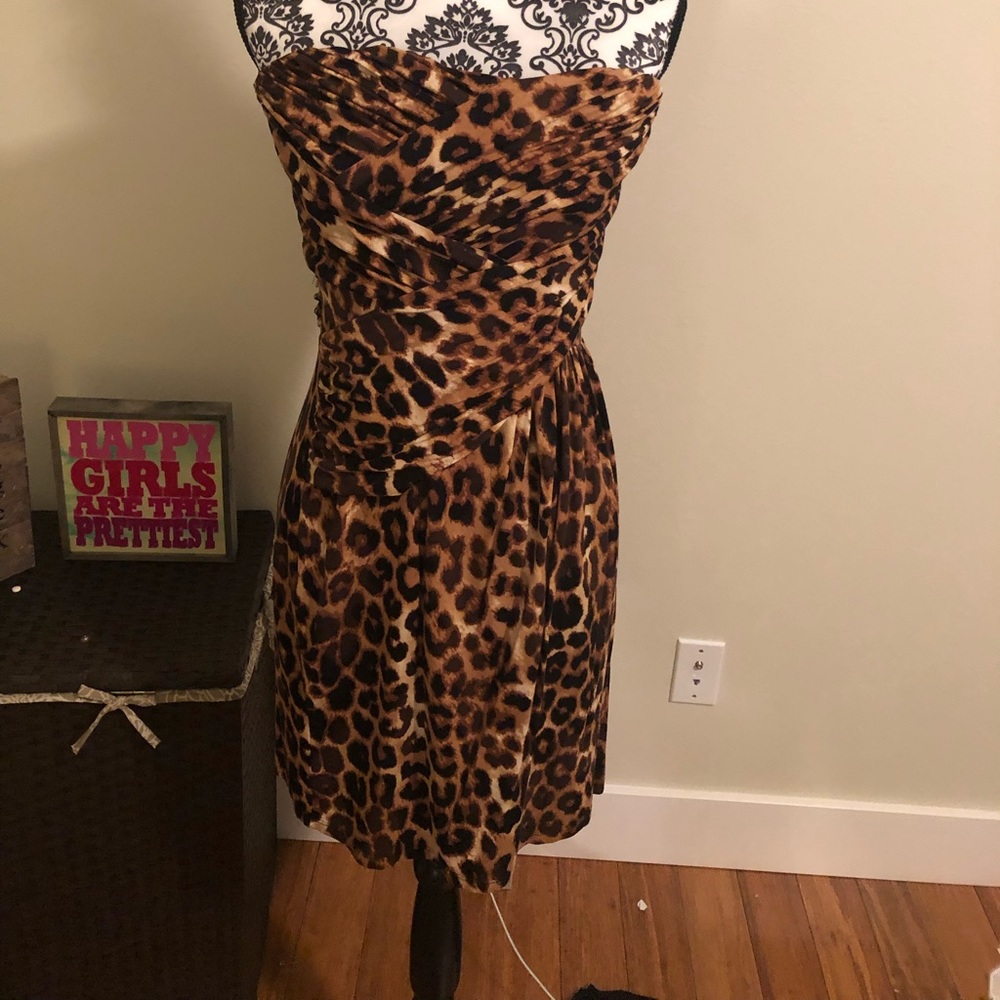 Express leopard print dress